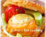 冷凍食品で簡単♪焼きおにぎりバーガー作り方6写真