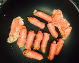 ご飯が進む！ウインナーの牛肉巻☆作り方3写真