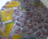 レンジでかぼちゃ小豆ミルク☆離乳食☆妊婦作り方5写真