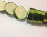 簡単＊明太マヨバターズッキーニ＊作り方1写真