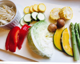 豚バラの梅しそ巻きと彩り野菜のせいろ蒸し作り方2写真