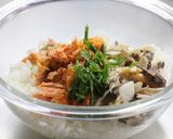 アジの干物と塩鮭の混ぜご飯作り方2写真