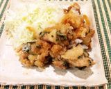 大葉と鶏もも肉の和風唐揚げ作り方6写真