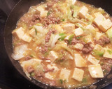 超簡単！オリジナル麻婆キャベ豆腐作り方4写真