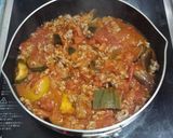 ラタトゥイユでアレンジ丼⭐タコライス作り方3写真