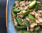 豚肉と胡瓜の酸っぱ辛炒め作り方5写真