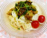 豆苗＆豚肉でスタミナＵＰぶっかけラーメン作り方9写真