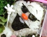 キャラ弁 オラフ 夏バージョン作り方3写真