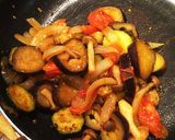 夏野菜とキノコのカレー炒め作り方7写真
