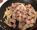 ごぼうの食感、牛肉とコチジャンで作り方3写真