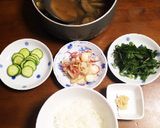 冷汁☆なすとうすあげの味噌汁で☆作り方2写真