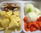 ちくわ入り塩麹の煮物作り方1写真