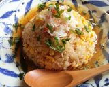 甘酢あんかけカニ玉チャーハン作り方8写真