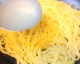 明太子と三つ葉のバターじょうゆスパゲティ作り方5写真
