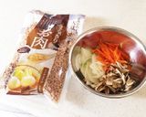 大豆ミートで懐かしぃ〜肉味噌かけうどん作り方1写真