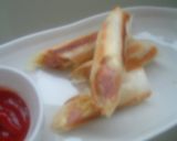 簡単スピードおつまみ★カレー味春巻き作り方5写真