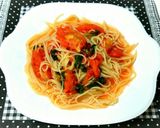 レンジで簡単❗トマトと大葉のパスタ作り方11写真