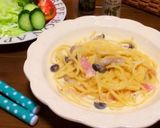 簡単ランチ♡カルボナーラ風＊コンソメ炒飯作り方7写真