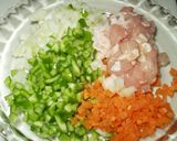 定番☆わが家のチキンライス作り方1写真