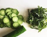 夏バテしらず！きゅうりと大葉の冷汁ごはん作り方1写真