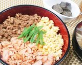 鶏そぼろの三色丼作り方4写真