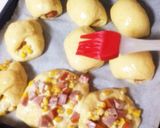 ソーセージ&コーンパン。ヘルシオ使用作り方16写真