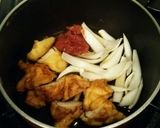 鶏天の親子丼　梅風味作り方3写真