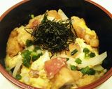 鶏天の親子丼　梅風味作り方5写真