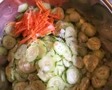 胡瓜とワカメの酢の物作り方1写真