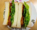 お手軽ランチに！チキンカツサンド作り方4写真