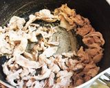 豚肉で！炊き込みごはん作り方1写真