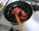 すき焼き風！ 牛肉と 白菜の 和風炒め！作り方2写真