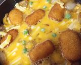 コーンクリームコロッケ丼作り方4写真
