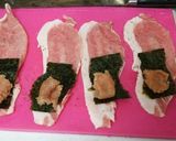 くるくる明太肉巻きフライ作り方1写真