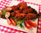 くるくる明太肉巻きフライ作り方3写真