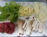 牛肉とセロリの温サラダ☆レモンソース作り方1写真