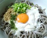 お豆腐で冷やし月見蕎麦*ひとりランチにも作り方2写真