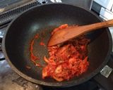 豚小間で！豚キム チャプチェ風炒め作り方4写真