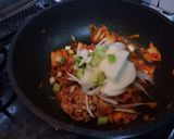 豚小間で！豚キム チャプチェ風炒め作り方5写真