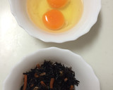 お弁当に☆ヒジキ煮リメイク卵焼き☆作り方1写真