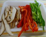 しいたけとピーマンを塩昆布＆おきあみで☆作り方1写真