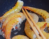 ✿殻付海老と空芯菜炒め✿作り方7写真
