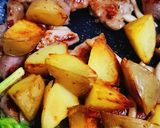 柔か豚ロースとじゃが芋のドレッシング炒め作り方7写真