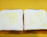 半熟オムレツとハムのサンドイッチ作り方1写真