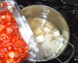 キムチ鍋♪簡単スープ豚肉豆腐作り方5写真