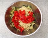 みょうがとアボカドの冷製パスタ作り方4写真