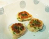 お弁当の一品☆ハムとインゲンのお好み焼き作り方3写真