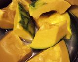 味のおとし子でかぼちゃの煮物作り方1写真