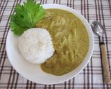 セロリとチキンのココナッツカレー作り方6写真