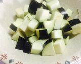 ナスと豚肉の和風トマトソース冷麦作り方1写真